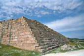 Selinunte the Acropolis. The citadel on a hill close by the sea, was surrounded by mighty walls.  